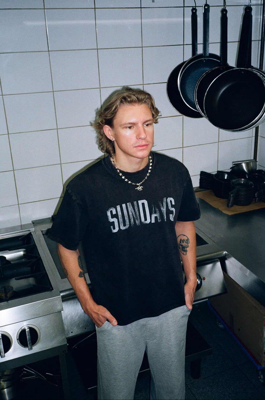 washed black t-shirt