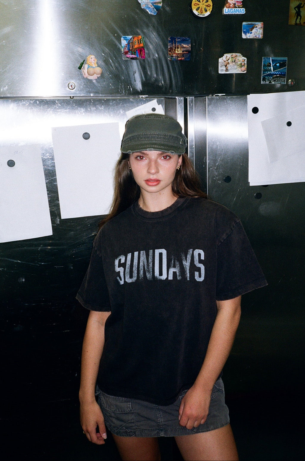 washed black t-shirt