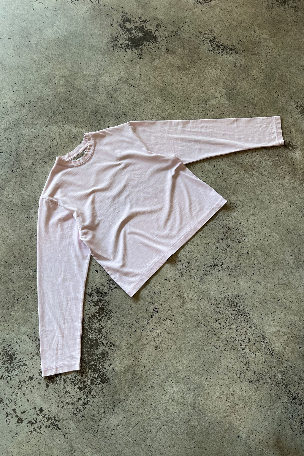 washed baby pink longsleeve